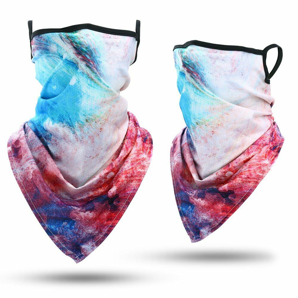 Printed Bandana Cycling Ear Face Mask Neck Gaiter Hunting Running Scarf 26*42 CM