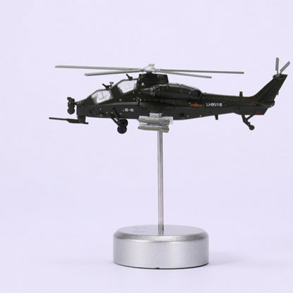 High Simulation 1/100 Chinese Armed WZ-10 Helicopter Model Military Plane