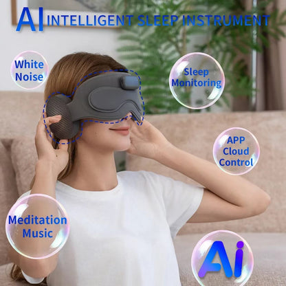 Intelligent Head Mounted Eye Mask Device with Heat Smart Eye Massager Home Offic