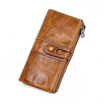 Wallet Women Leather Card Holder Wallet Long Zipper Purse Coin Purse Money Bags