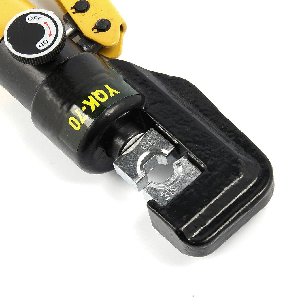 10 Ton Hydraulic Crimper with 8 Dies & Storage Case - Crimping Tool for Wire Lug