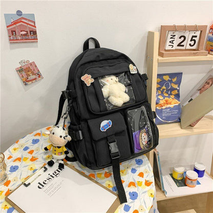 Backpacks Waterproof Multi-Pocket Nylon School Student Laptop Pack Traveling Bag