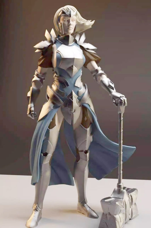 1/18 resin figure model Fantasy Female Warrior 3D Printing Unassembled Unpainted