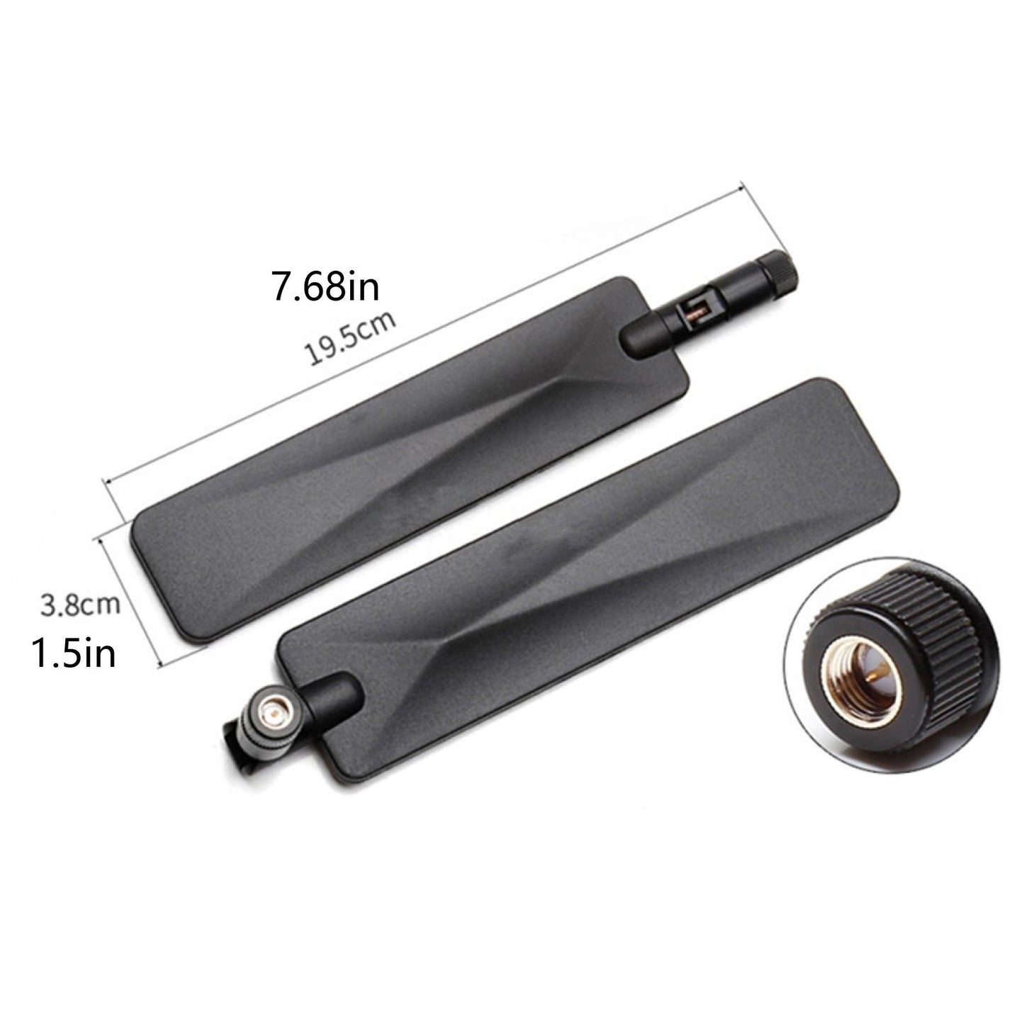 2pcs 4G LTE 12dBi External SMA Male Antenna for Wireless Router Cellular A