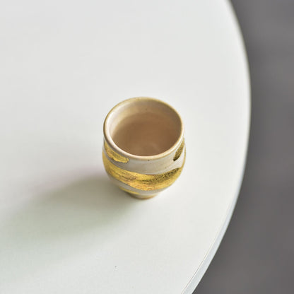 Japanese Style Ceramic Tea Cup 55ml Handmade Gilded Gongfu Teacup Gift