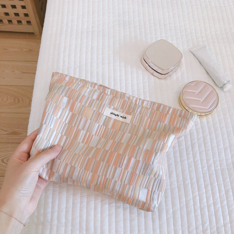 Romantic Cosmetic Bag Fabric Clutch Fresh Makeup Travel Organizer Storage Pouch