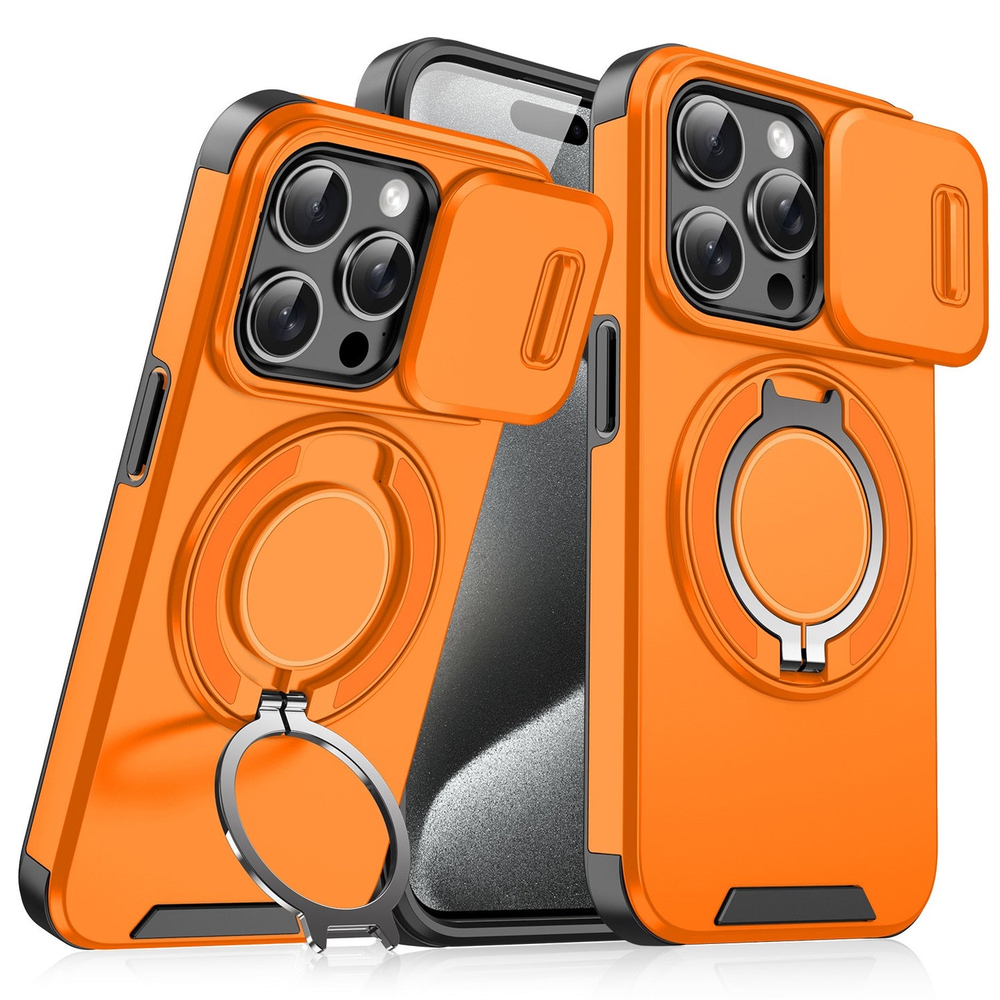 Compatible with iPhone 17 Pro Max/16 Pro, Window Mount Shockproof Phone Case