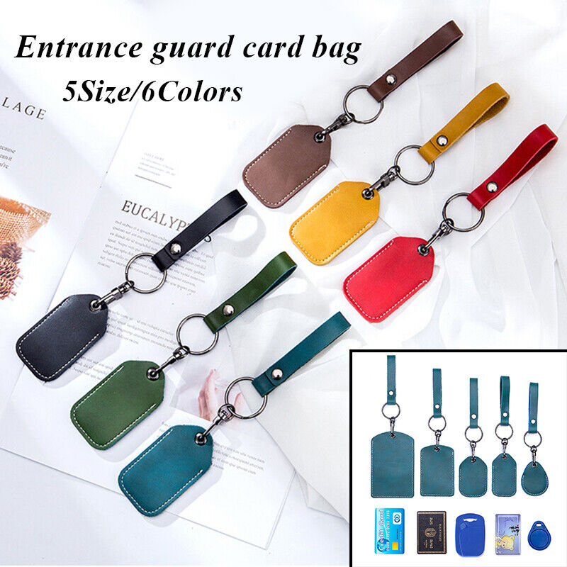 Card Holder Protective Cover Bus Card Cover ID Card Case Keychain Card Bag