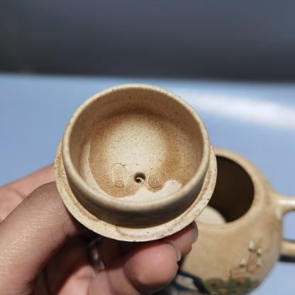 Vintage Chinese Yixing Purple Clay Teapot Zisha Ceremony Fine Peacock Teaware