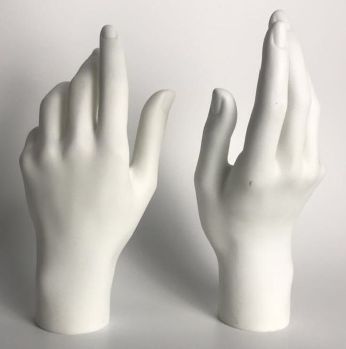 Hand Mannequin Female Arm Display Base Gloves Jewelry Models 21cm Plastic 1 Pair
