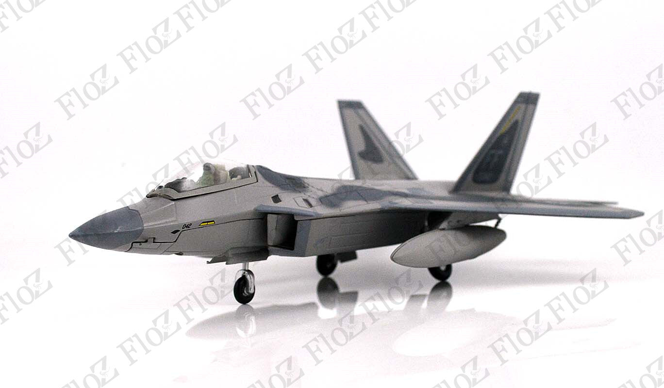 F-22 Raptor 27FS fighting eagle 1/100 diecast stealth Aircraft plane Model