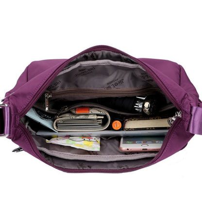 Messenger Bag Waterproof Nylon Shoulder Bags Travel Crossbody Purse 26*9*22 CM