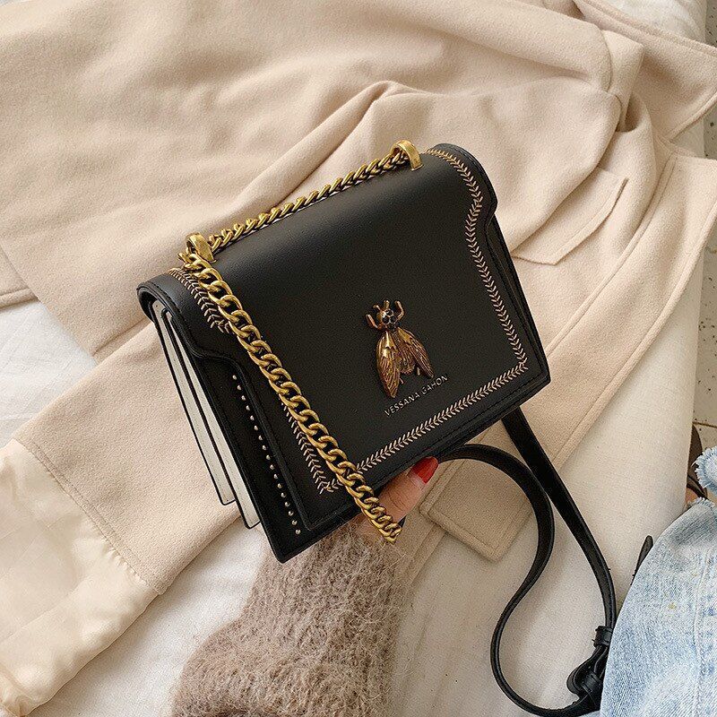 Handbag Retro Shoulder Bag Simple Synthetic Leather Crossbody Bag 20*9*19 CM 1PC