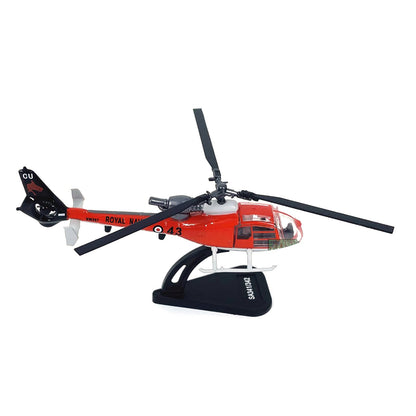 1/100 Scale For Aerospatiale SA341/342 Gazelle Helicopter Finished Model Gift