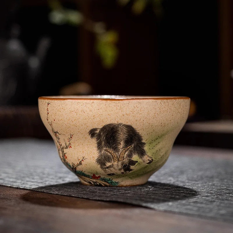 Chinese Zodiac Porcelain Teaware Tea Ceremony Teacup Kungfu Tea-tasting Cup