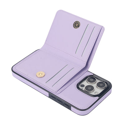 Wallet Case for iPhone 16e 15 14 13 12 11 Pro Max SE 2022 XR with Rotation Ring