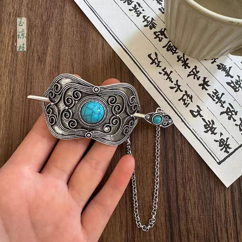 Vintage Ethnic Hair Crown Set - 3 Pack Hanfu Hairpin Accessory