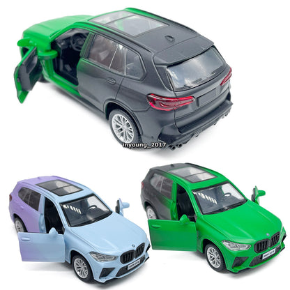 1/36 BMW X5 M Model Car Diecast Toy Cars Doors Open Pull Back Metal Vehicles