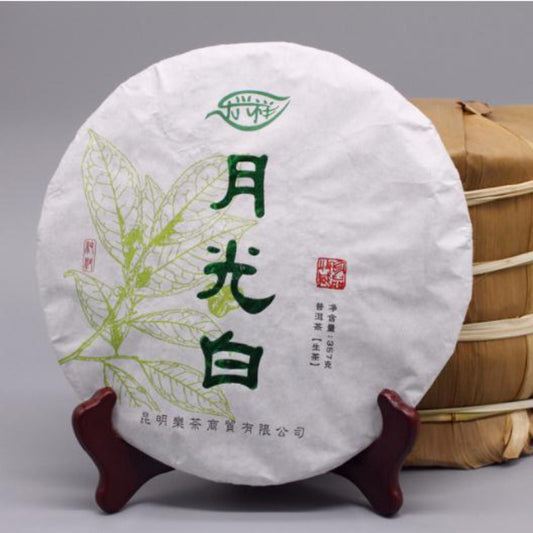357g Yunnan Pu-erh Raw Tea Moonlight White Puerh Shengcha Spring Pu'er Green Tea