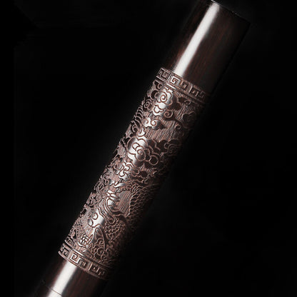 Pu'er Tea Knife Tool For Pu'er Tea Cake Handmade Dragon Relief Stainless Steel