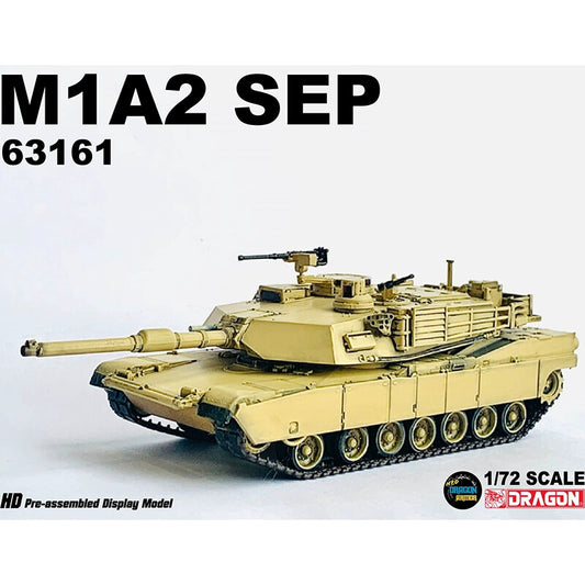 1/72 Dragon US M1A2 SEP Abrams Main Battle Tank Desert Color 63161Finished Model