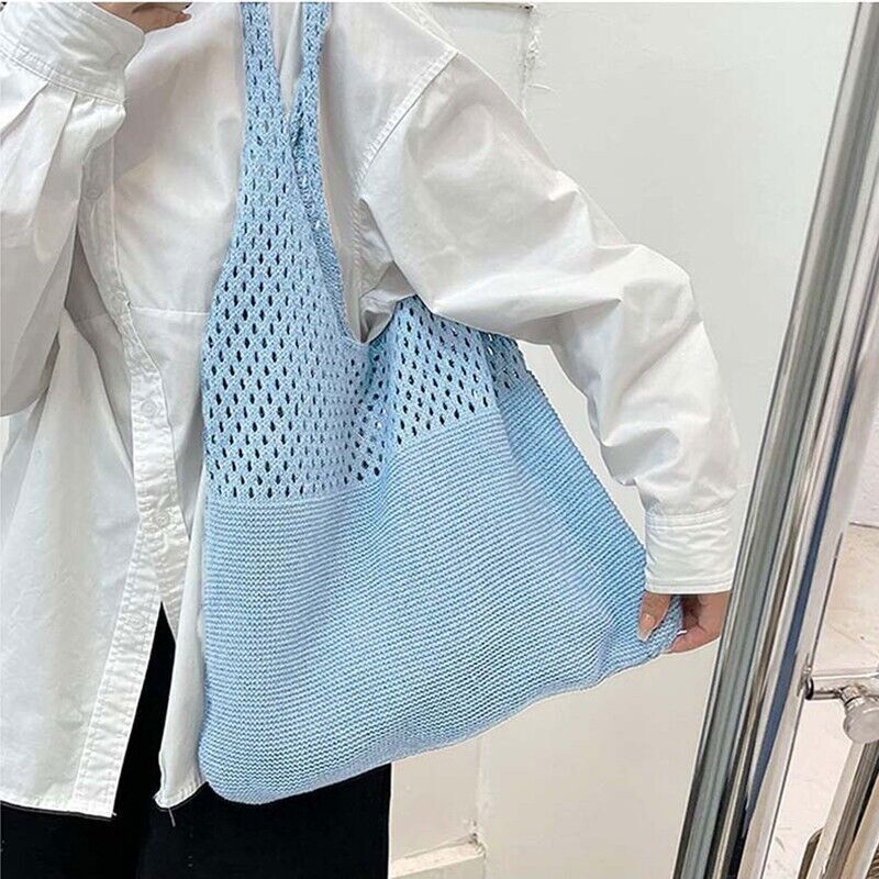 Womens Summer Beach Handbag Woven Shoulder Bag Large Tote Shopping Bag