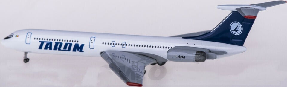 1:500 Herpa TAROM Ilyushin IL-62M Passenger Airplane Diecast Aircraft Model