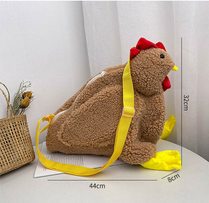 NEW Fashion Women Crossbody Bag Cartoon Chicken Pattern Casual Shoulder Bags US