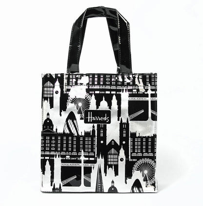 Harrods London Girls Shopper PVC Tote Bag Top-handle Casual Shopping Handbag