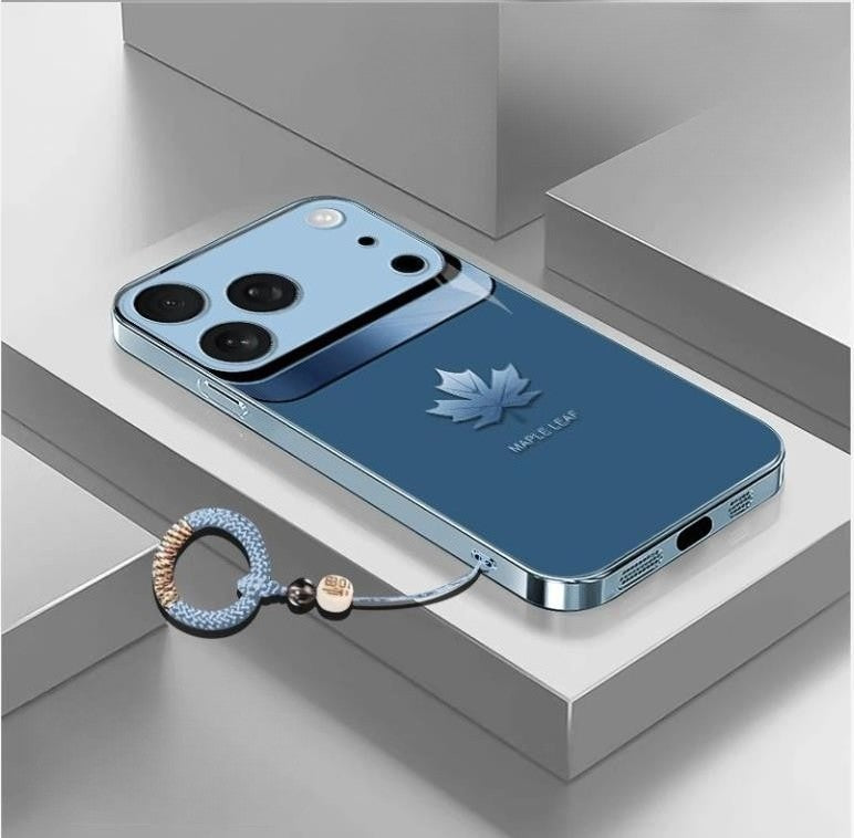 Apple-17Light luxury maple leaf high-quality heat dissipation mobile phone case