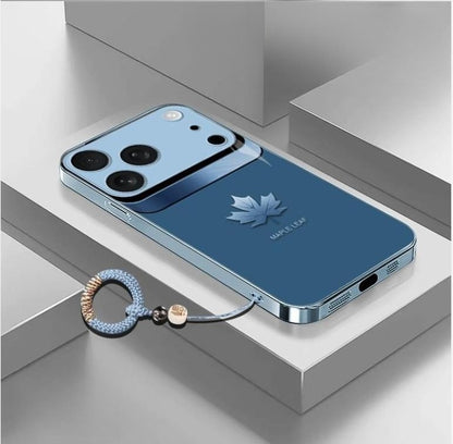 Apple-17Light luxury maple leaf high-quality heat dissipation mobile phone case