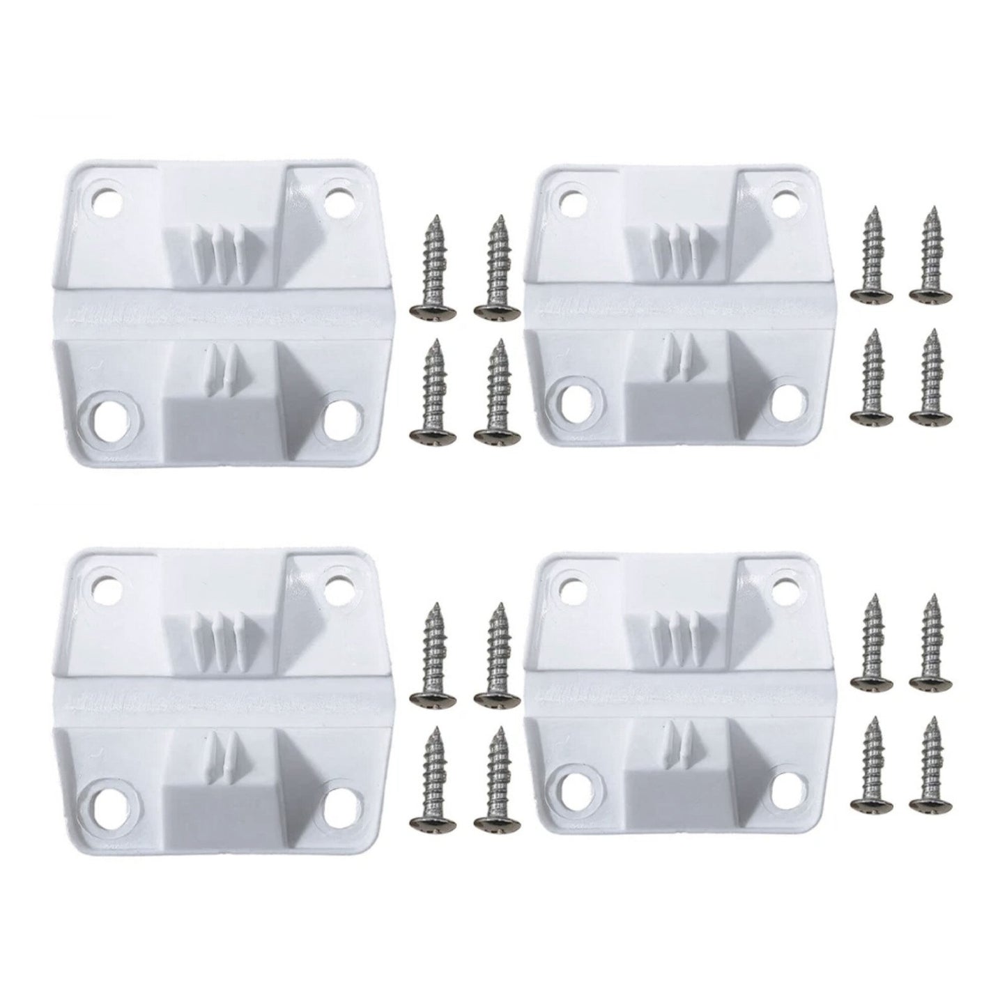 4PC Durable White Cooler Hinges & Screws Replacement Kit For Coleman 40+ Models