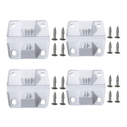 4PC Durable White Cooler Hinges & Screws Replacement Kit For Coleman 40+ Models