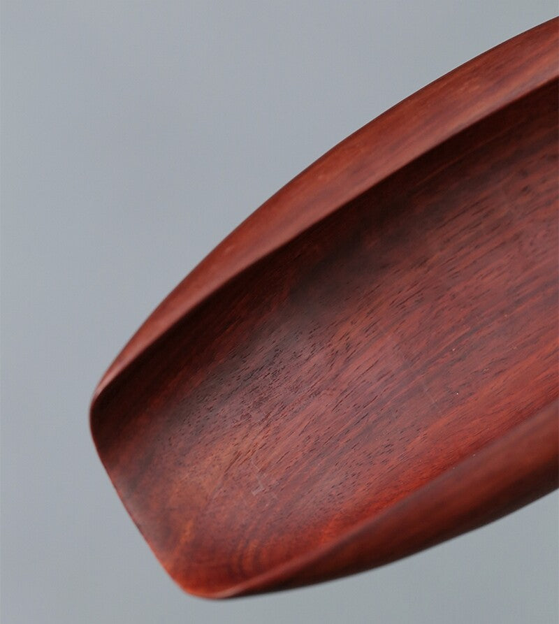 Chinese Rosewood Carved Spoon Wood Shovel Tea Coffee Powder Scoop Tool Zen