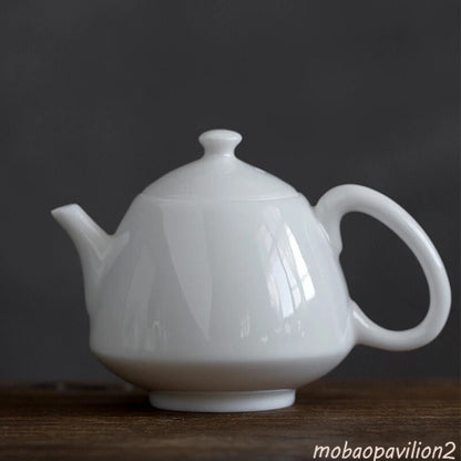 White Porcelain Teapot Jade Porcelain Teapot Ceramic Kung Fu Tea Set