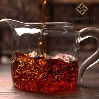 250g Ripe Pu'er Tea Brick Yunnan Glutinous Rice Aroma Aged Compressed Old Tea