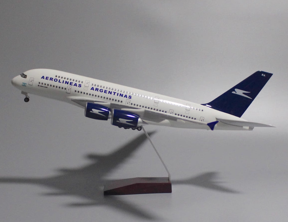 1:160 46CM AIR ALGERIE AIRBUS A380 Airplane Landing Gear Resin Aircraft Model