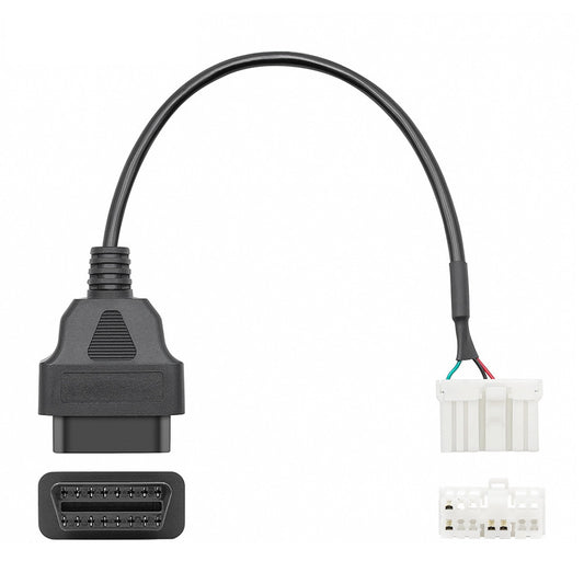1*OBDII TO 12Pin Male Female Connector Diagnostic Cable For Tesla Model S/X A