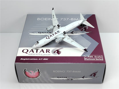 1:400 Phoenix QATAR BOEING B737MAX8 Airplane Diecast Aircraft Plane Model