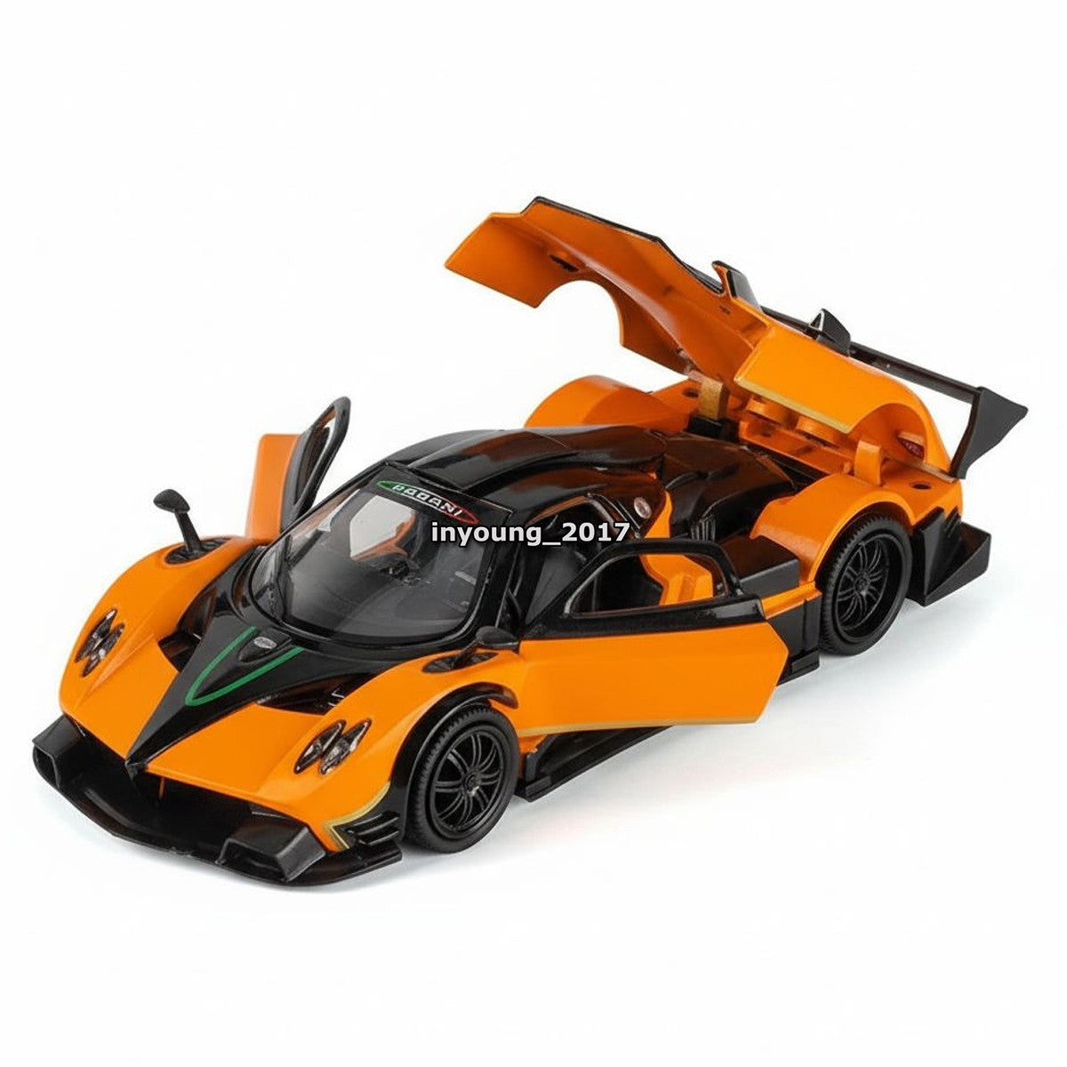 1/32 Pagani Zonda R Model Car Diecast Toy Cars Toys for Boys Kids Gifts Orange
