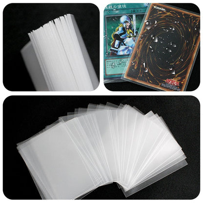 20-micron transparent frosted card sleeves for Pokémon Magic The Gathering cards