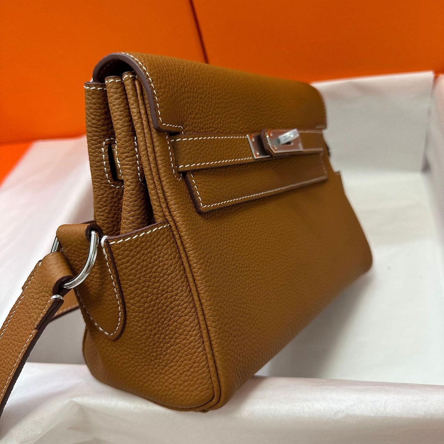 Genuine Cowhide Leather Shoulder Bag Flap Clutch Purse Crossbody Satchel Fashion