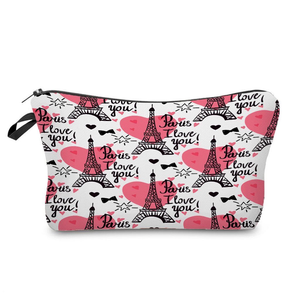 Leopard Printed Cosmetics Organizer Bag Storage Waterproof Makeup Purse Travel
