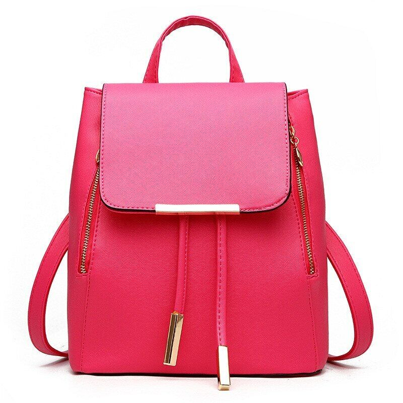 Women's Backpack Rucksack Knapsack Female Backpacks Pu Leather School Travel Bag