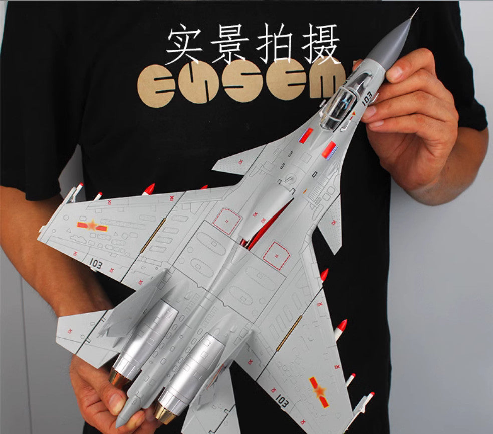 1:48 46CM PLA J-15 Flying Shark Shipborne Fighter Plane Diecast Aircraft Model