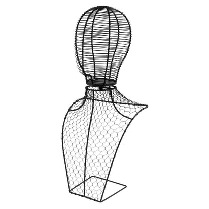Wig Stands Metal Head Half Of Body Part Mannequin Sport Cap Scarf Display Holder