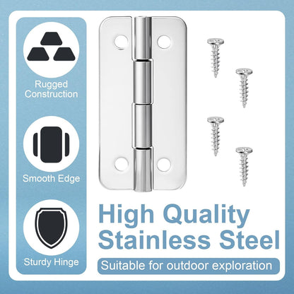 1-200 Stainless Steel Cooler Hinges & Screws Replacements For Igloo Cooler Parts