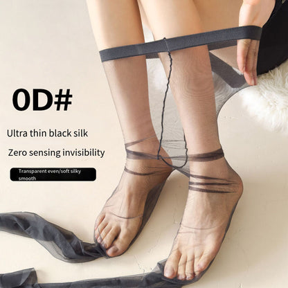 Women's Ultra-thin Pantyhose Seamless Stockings Low-waist Crotchless Pantyhose