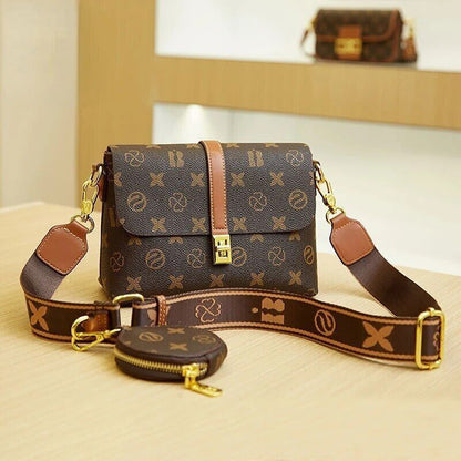 Bag Business Small Women's Bag 2-IN-1 Wide Shoulder Bag Crossbody Bag