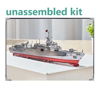 1:1000 3D Metal Battleship 055 Destroyer Model Military Ornaments Unassembled